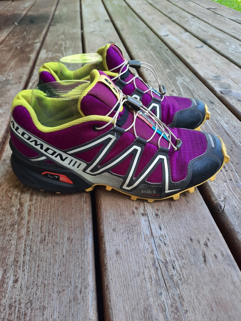 Salomon Speedcross 3 Plum Black Crown Grip Trail Running Hiking Shoes Size 8.5 - Picture 2 of 16
